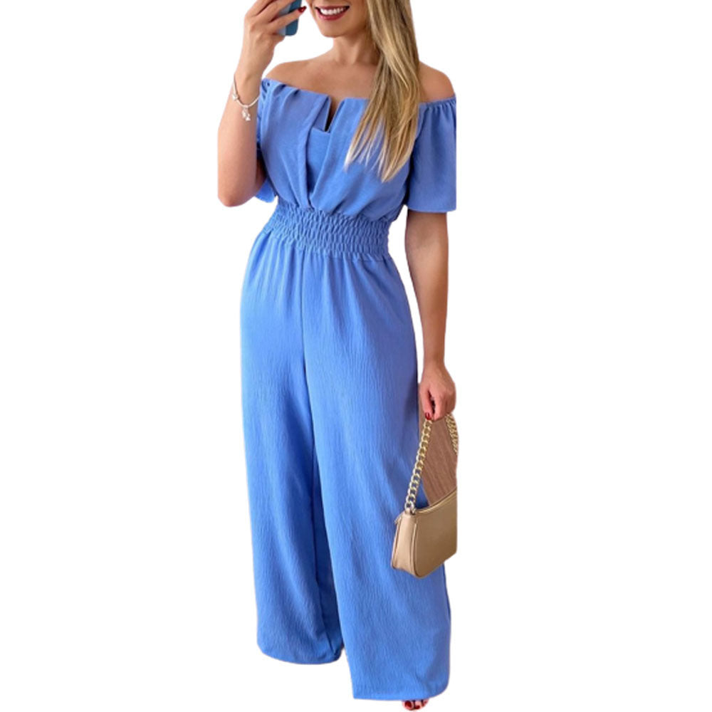Combinaison ample à col dénudé pour femme