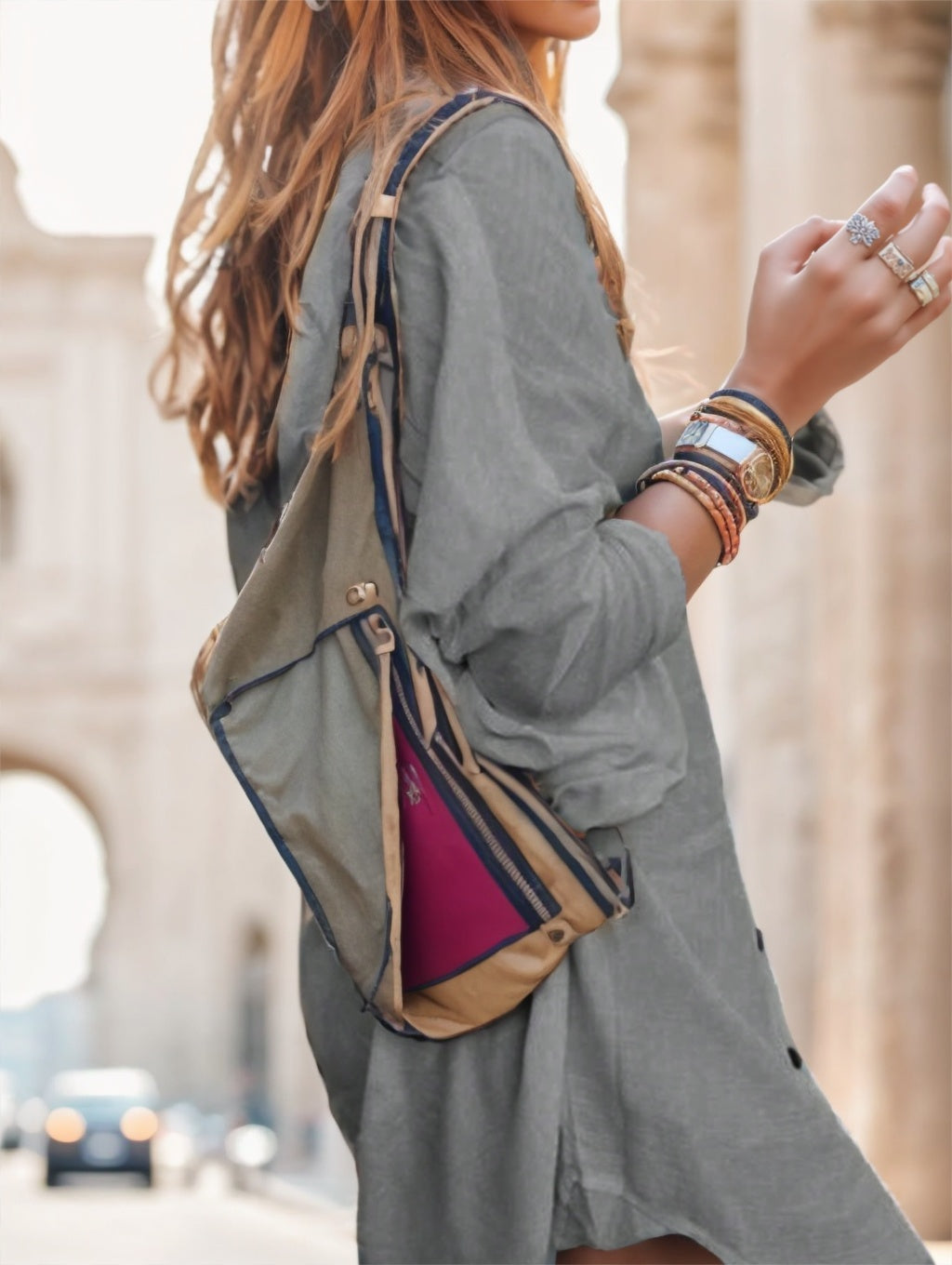 Tunique longue semi-transparente pour femme