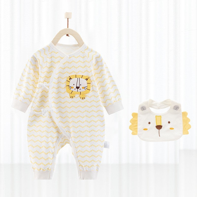 Barboteuse bébé avec bavoir