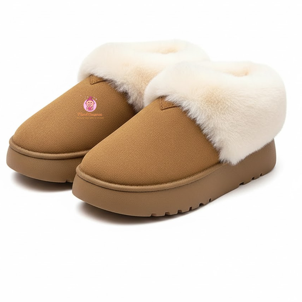 Bottes fourrées à plateforme femme