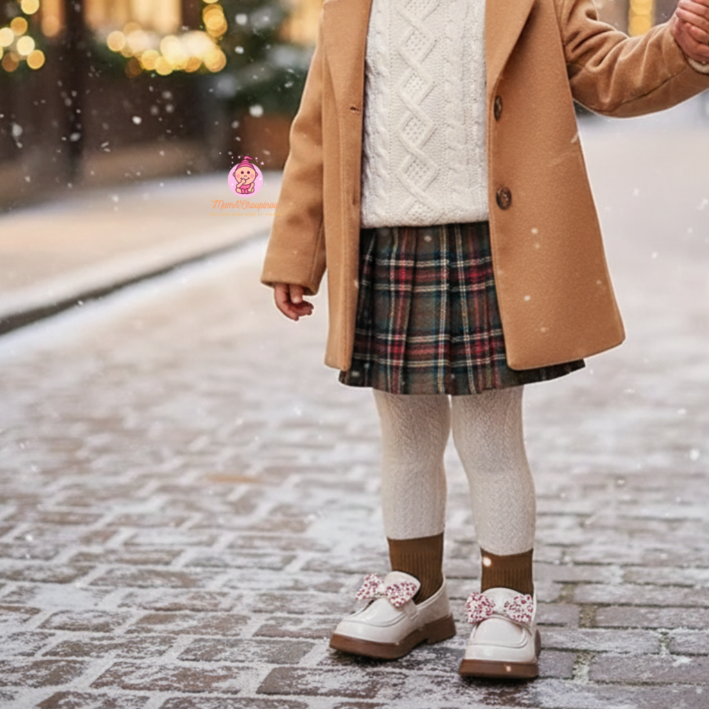 Bottines vernies à nœud pour fille