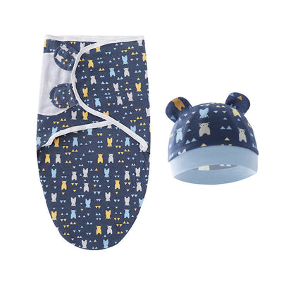 Couverture d'emmaillotage avec bonnet