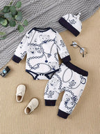 Ensemble body pantalon et bonnet bébé
