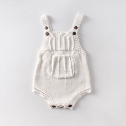 Combinaison en laine tricotée pour fille