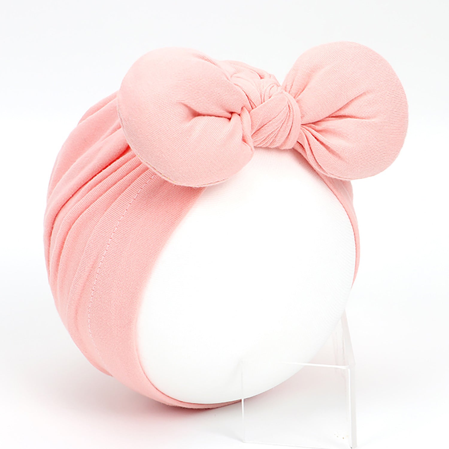 Bonnet-turban à nœud papillon pour fille