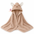 Serviette de bain douce avec cape pour bébé