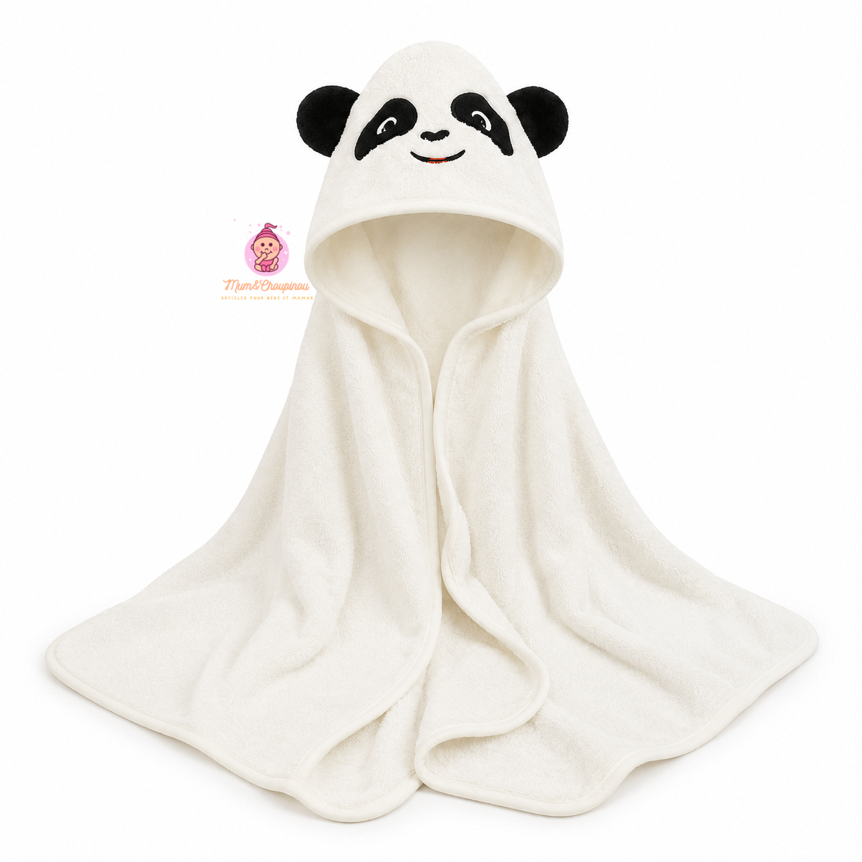 Serviette de bain douce avec cape pour bébé