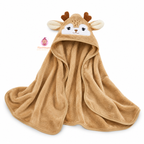 Serviette de bain douce avec cape pour bébé