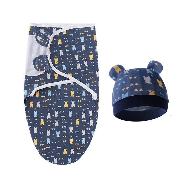 Couverture d'emmaillotage avec bonnet