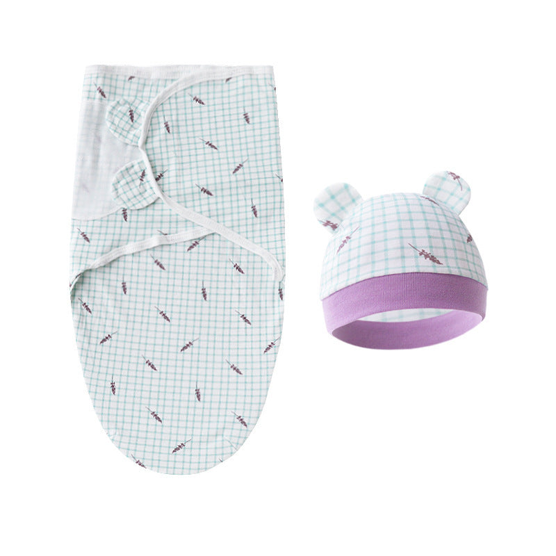 Couverture d'emmaillotage avec bonnet