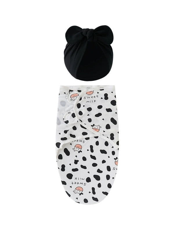 Gigoteuse bébé fille avec bonnet assorti