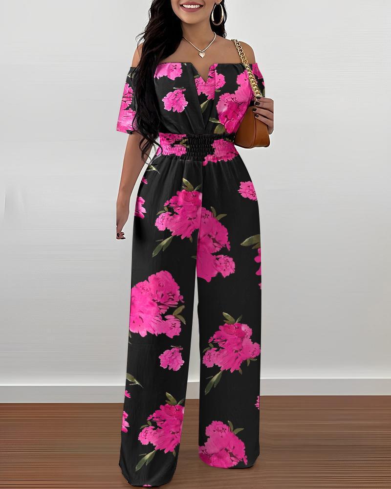 Combinaison ample à col dénudé pour femme