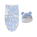 Couverture d'emmaillotage avec bonnet