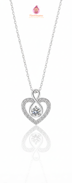 Collier avec pendentif Cœur Infini