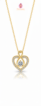 Collier avec pendentif Cœur Infini