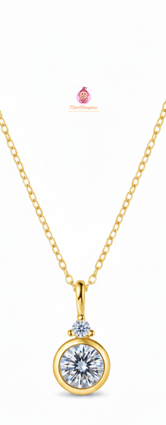 Collier avec pendentif solitaire – Élégance Pure