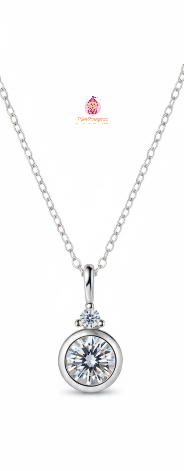 Collier avec pendentif solitaire – Élégance Pure