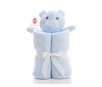 Couverture bébé flanelle avec peluche