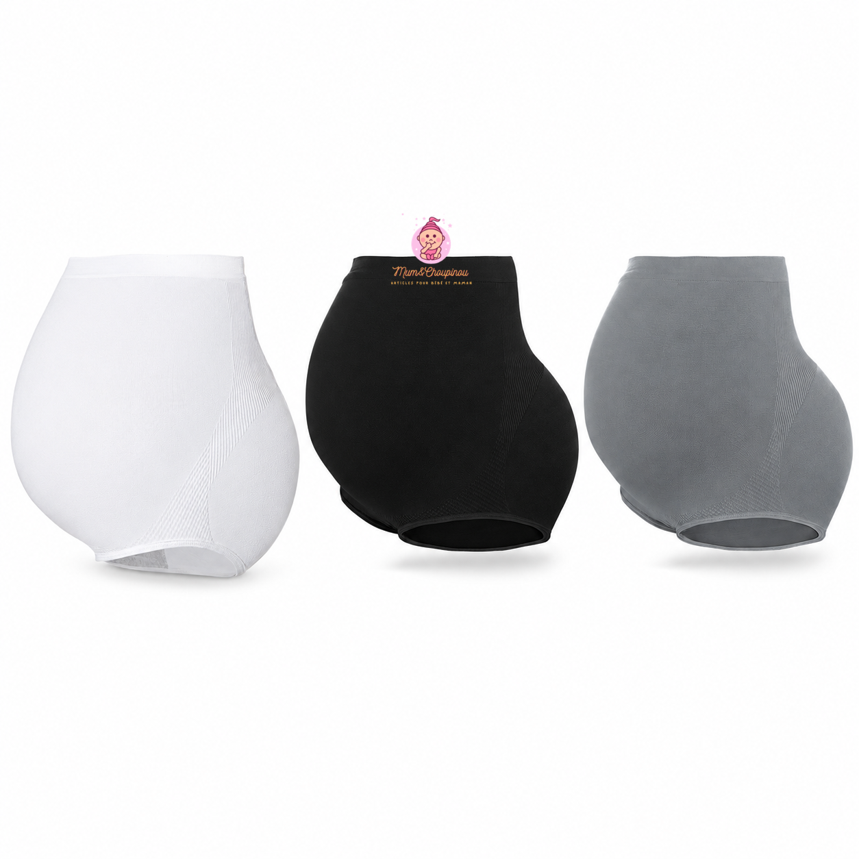 Culotte maternité taille haute sans couture
