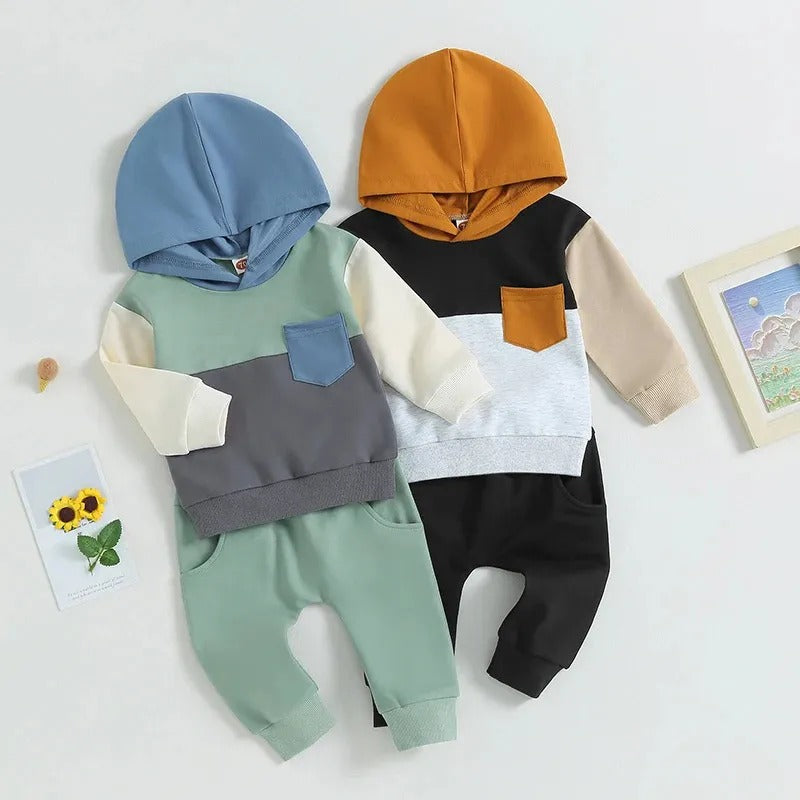 Ensemble de survêtement bébé à capuche