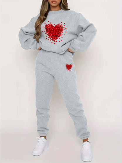 Ensemble sweat-shirt et pantalons de jogging pour femme