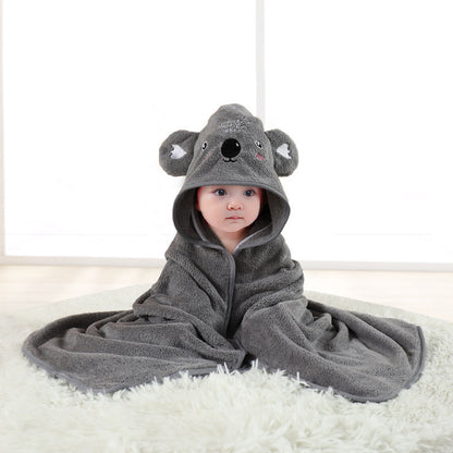 Serviette de bain douce avec cape pour bébé