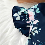 Combinaison d'été fleurie pour fille