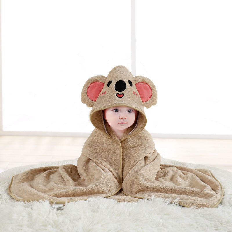 Serviette de bain douce avec cape pour bébé