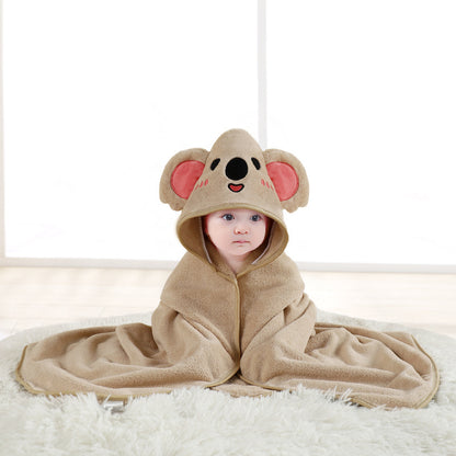 Serviette de bain douce avec cape pour bébé