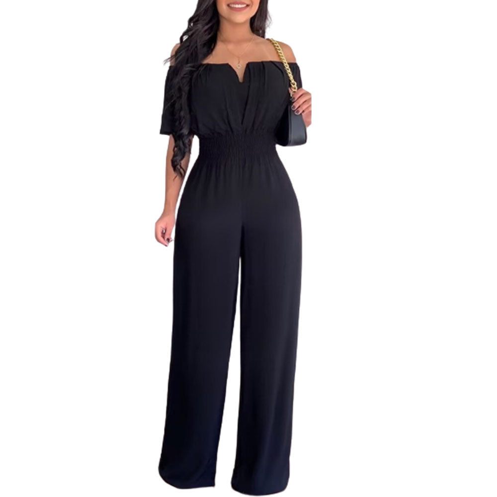 Combinaison ample à col dénudé pour femme