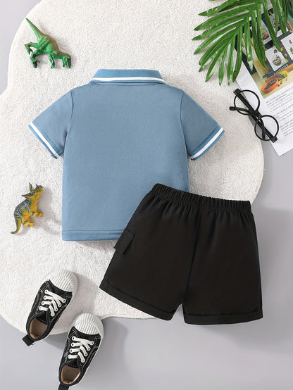 Ensemble t-shirt polo et short pour garçon