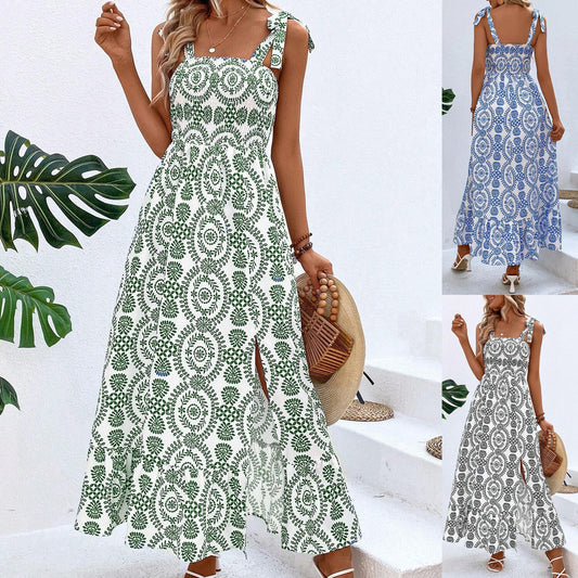 Robe d'été à bretelles pour femme Sally