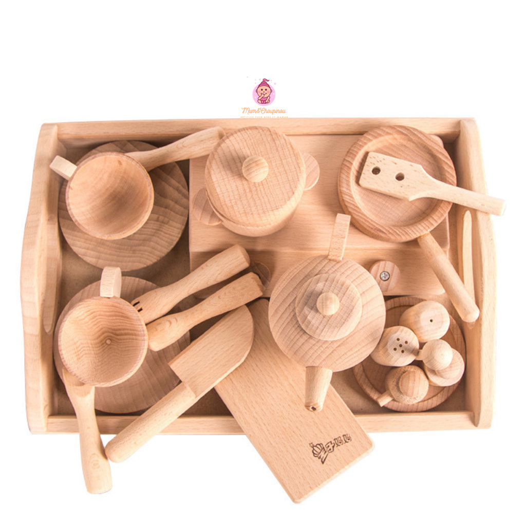Dinette en bois pour enfant