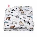 Drap-housse lit bébé en coton imprimé