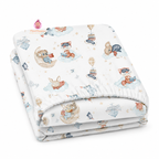 Drap-housse lit bébé en coton imprimé