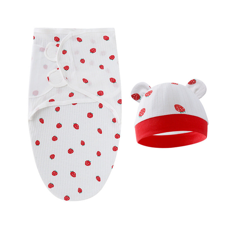 Couverture d'emmaillotage avec bonnet