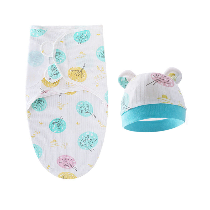 Couverture d'emmaillotage avec bonnet