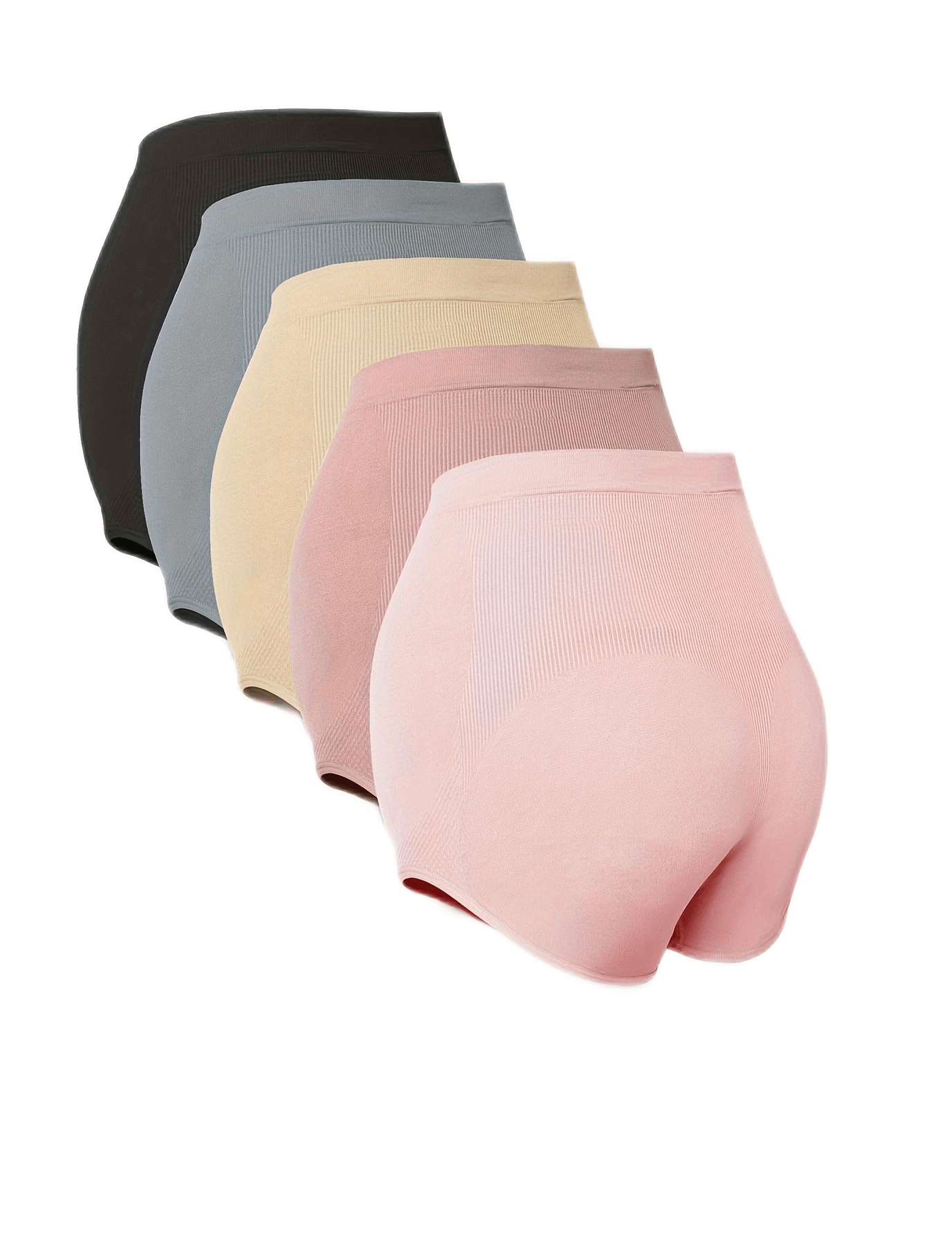 Ensemble de 5 culottes extensibles de maternité taille haute pour femmes enceintes