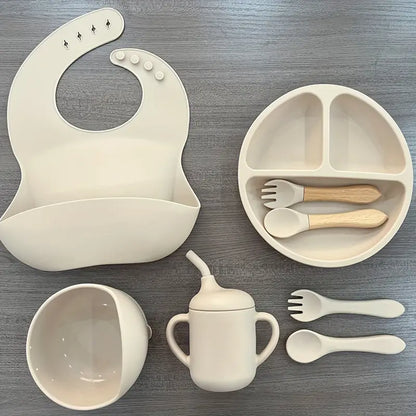 Set vaisselle pour bébé en silicone