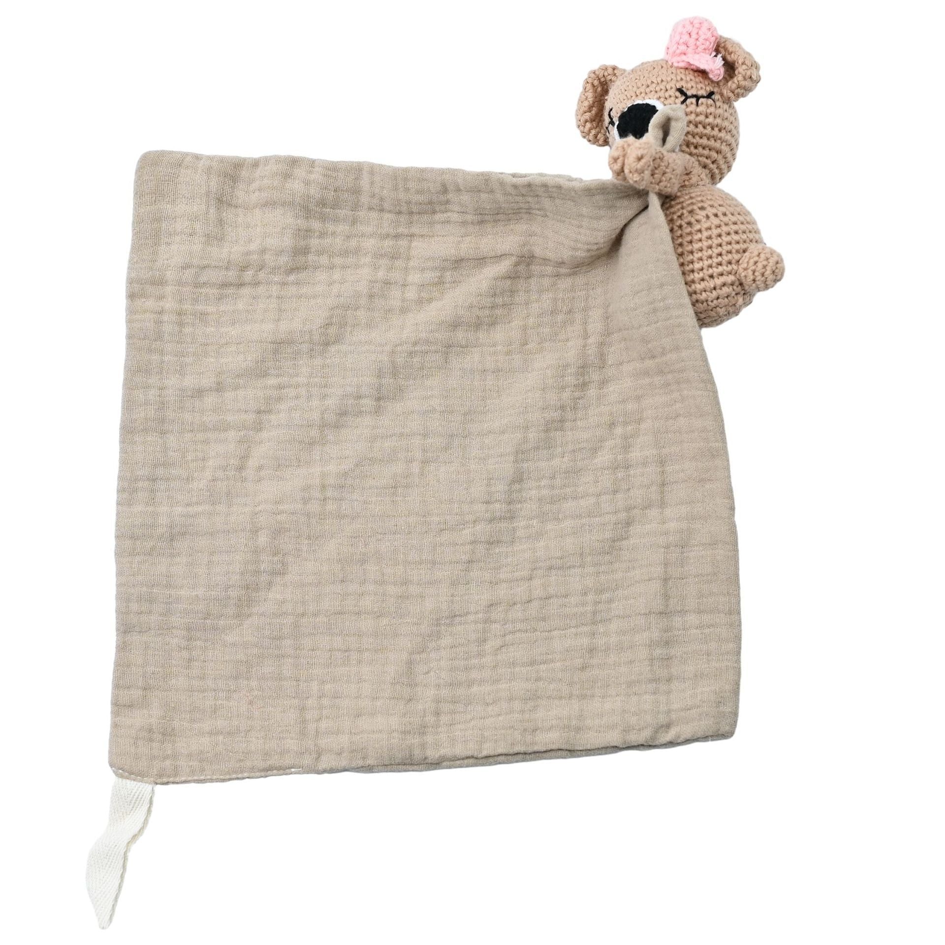 Peluche câline avec mini serviette
