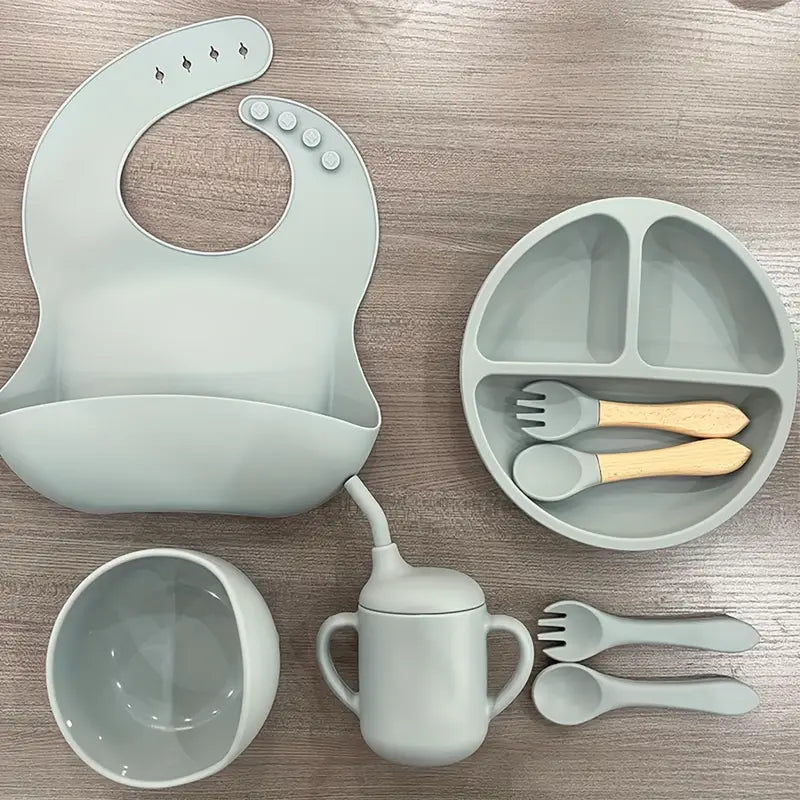 Set vaisselle pour bébé en silicone