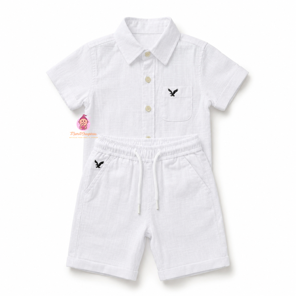 Ensemble garçon été chemise et short