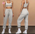 Ensemble pour femme jogging et crop top