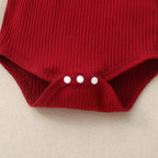 Ensemble short et haut à manches volantées bébé fille