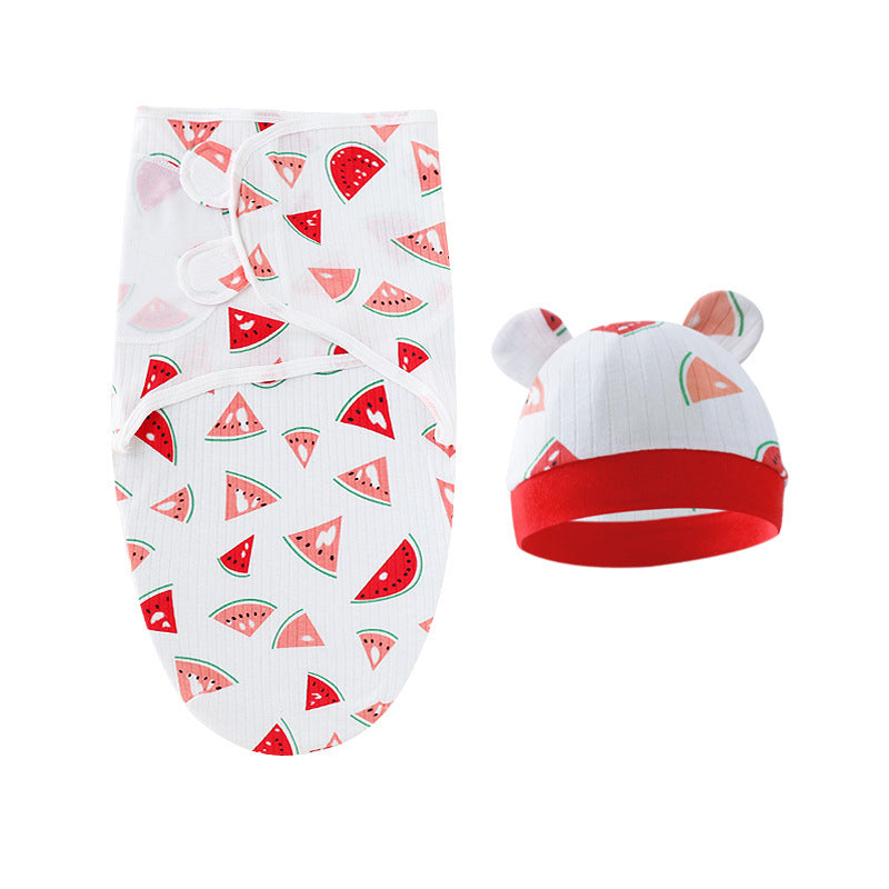 Couverture d'emmaillotage avec bonnet