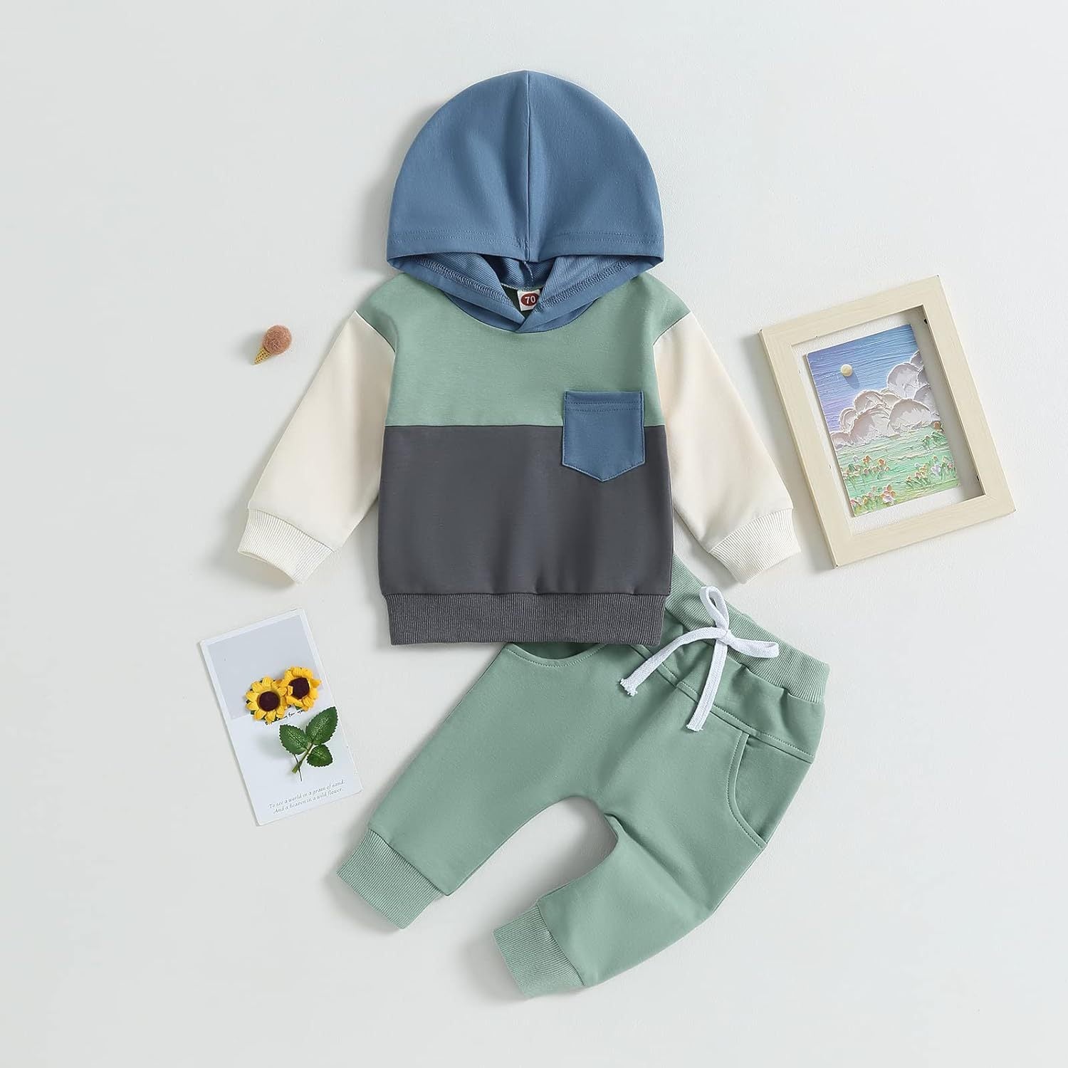 Ensemble de survêtement bébé à capuche