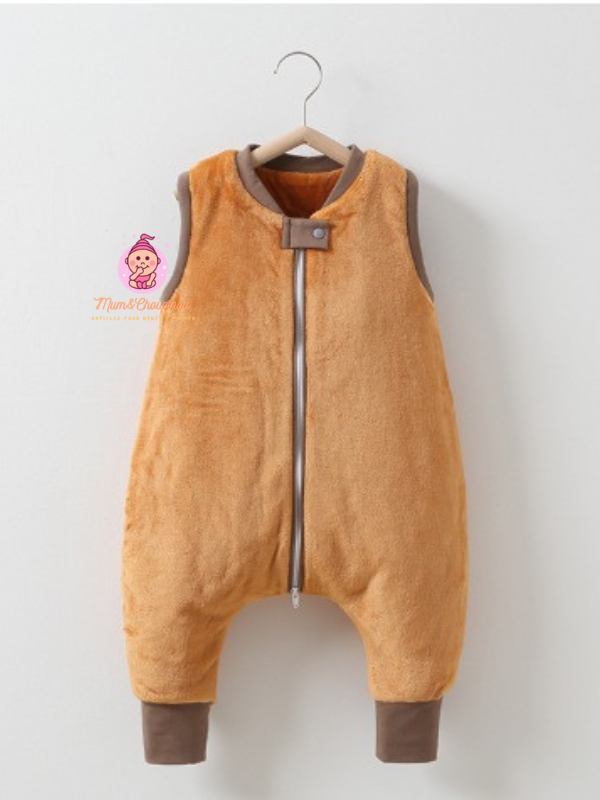 Gigoteuse à pieds d'hiver sans manches