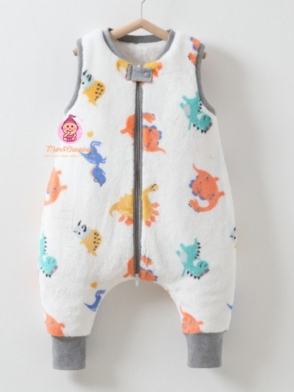 Gigoteuse à pieds d'hiver sans manches