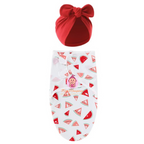 Gigoteuse bébé fille avec bonnet assorti