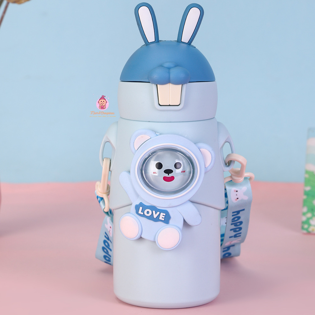 Gourde thermos enfant 500 ml avec paille